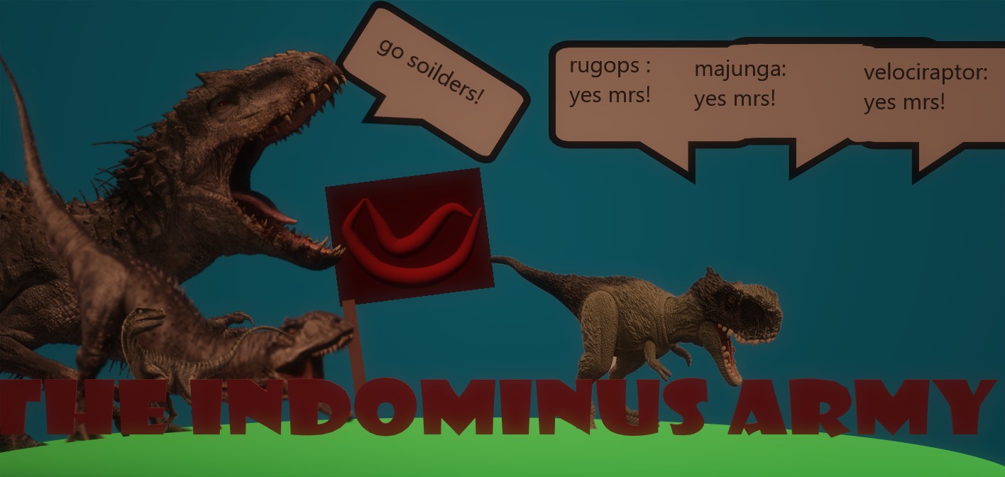 High Quality the indominus army Blank Meme Template