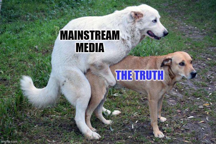 Media and Truth | MAINSTREAM
MEDIA; THE TRUTH | image tagged in dog humping | made w/ Imgflip meme maker
