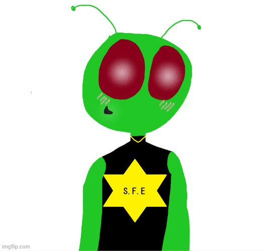 Silly space goober :D (He works for da epok space feds) | made w/ Imgflip meme maker