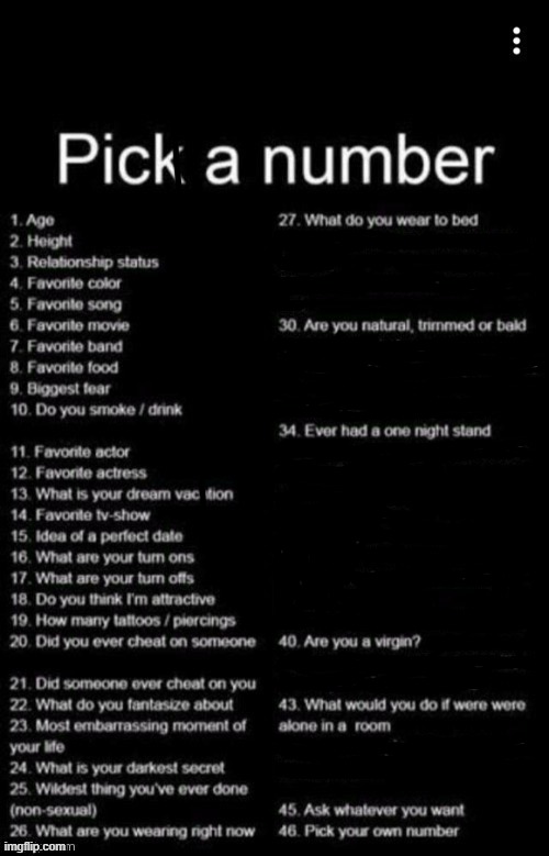 E | image tagged in pick a number | made w/ Imgflip meme maker