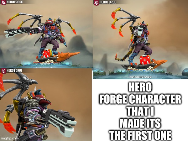 It’s not a copy I just made two so if something happens to 1 I got the other | HERO FORGE CHARACTER THAT I MADE ITS THE FIRST ONE | image tagged in hero forge,cool,game characters | made w/ Imgflip meme maker