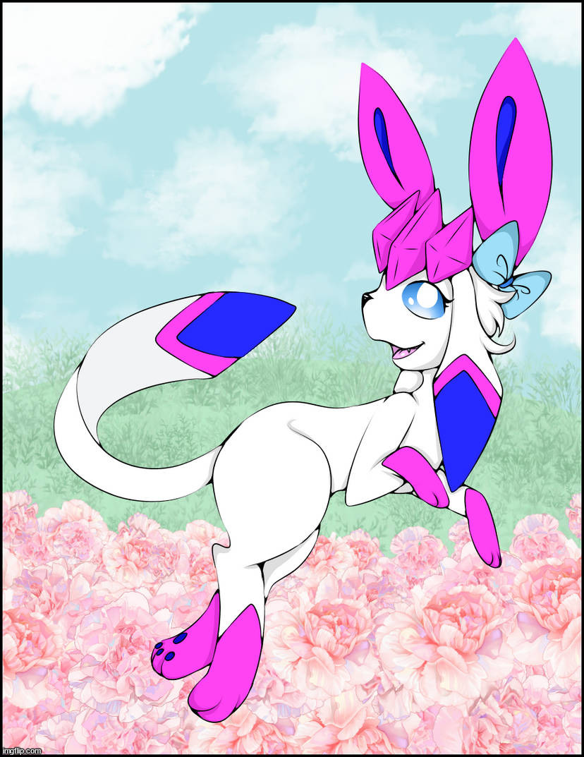 sylceon drawn by @IllusionSylveon on DA | made w/ Imgflip meme maker