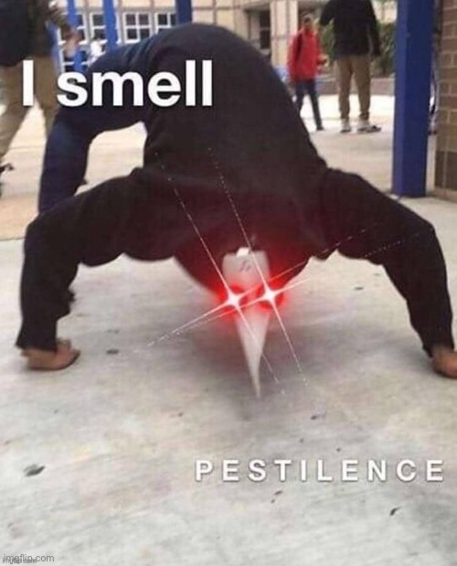 HE SMELLS IT | image tagged in scp,cursed image,scp-049 | made w/ Imgflip meme maker