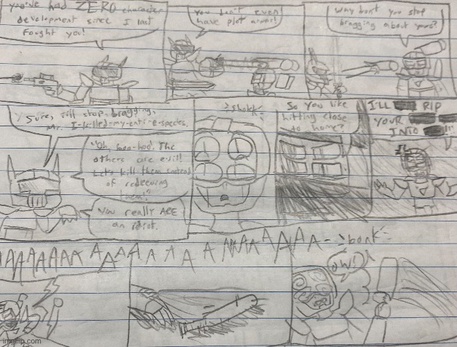 part 8 (in case you’re wondering i just don’t draw this on the weekends) | made w/ Imgflip meme maker