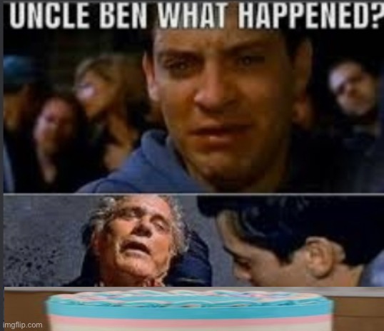 Uncle ben what happened | image tagged in uncle ben what happened | made w/ Imgflip meme maker