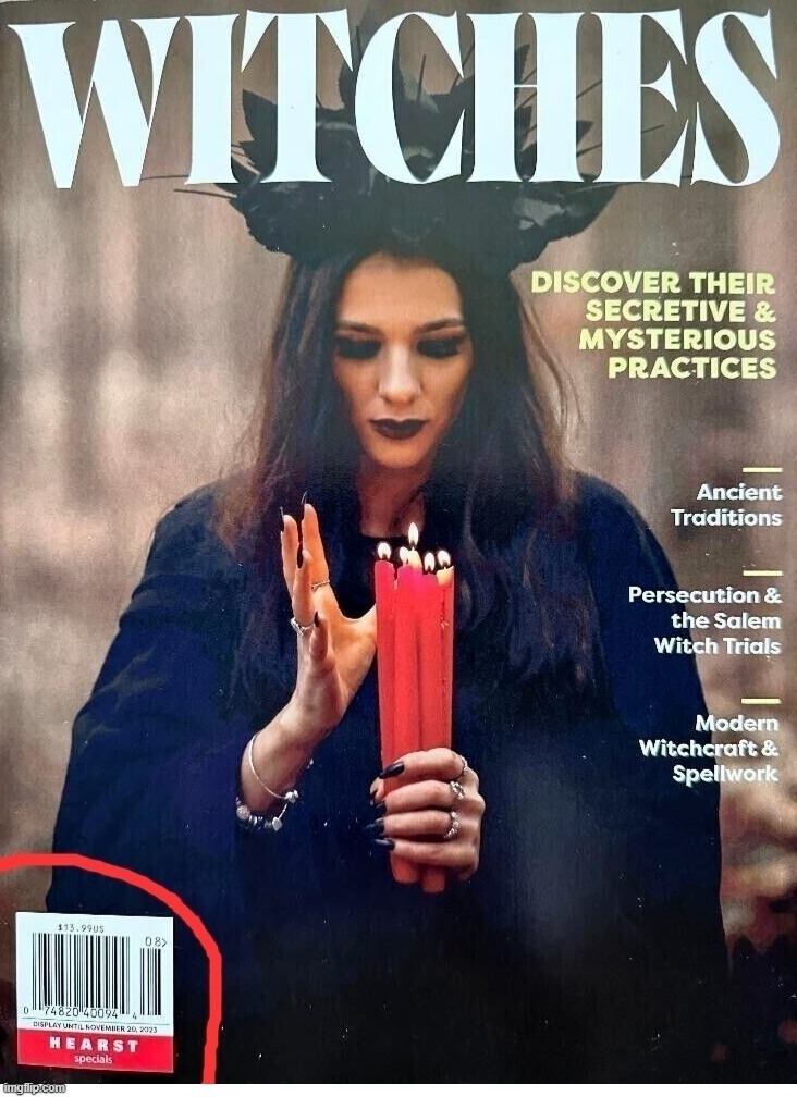 Hearst Publishing: The Next BOYCOTT! | image tagged in hearst publishing,boycott,resident evil,witchcraft,witches,satanic | made w/ Imgflip meme maker