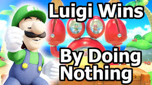 Luigi Wins By Doing Nothing Blank Meme Template