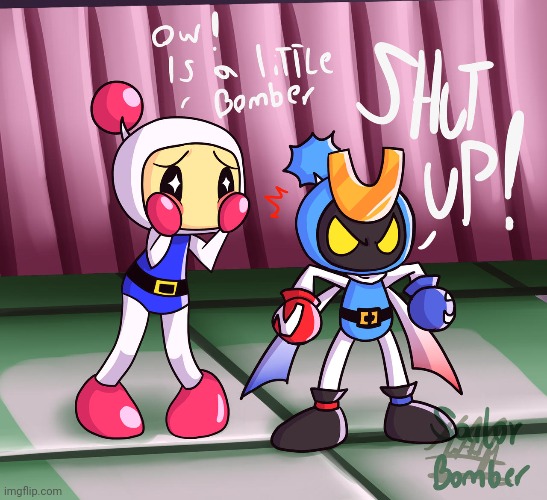 Magnet Bomber is a midget (Art by SailorBomber) | made w/ Imgflip meme maker