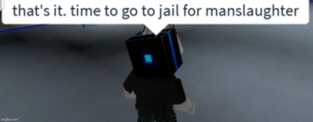 Time to go to jail for manslaughter | image tagged in time to go to jail for manslaughter | made w/ Imgflip meme maker
