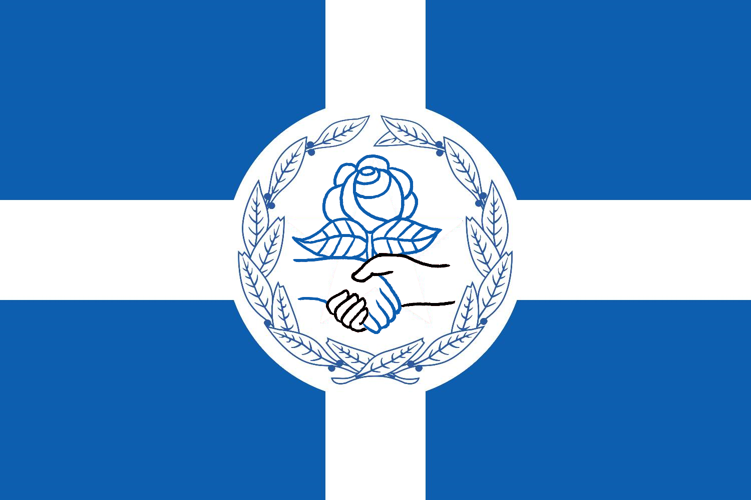 Democratic Socialist Greece flag Blank Meme Template