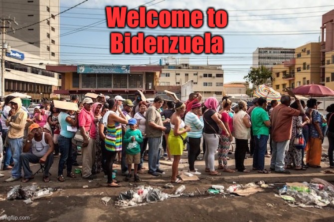 venezuela starvation | Welcome to
Bidenzuela | image tagged in venezuela starvation | made w/ Imgflip meme maker