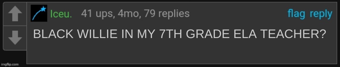 iceu comment | image tagged in iceu comment | made w/ Imgflip meme maker