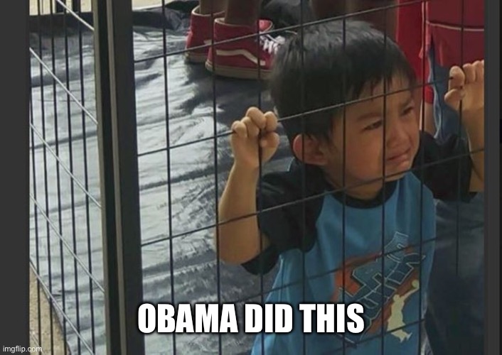 Kids in cages | OBAMA DID THIS | image tagged in kids in cages | made w/ Imgflip meme maker