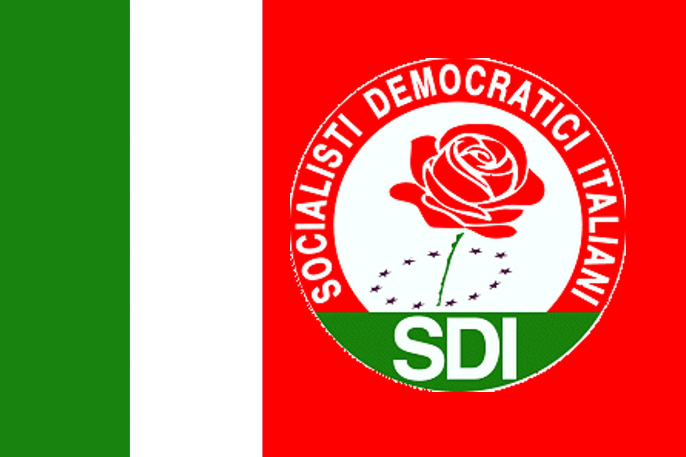 Democratic Socialist Italy flag Blank Meme Template