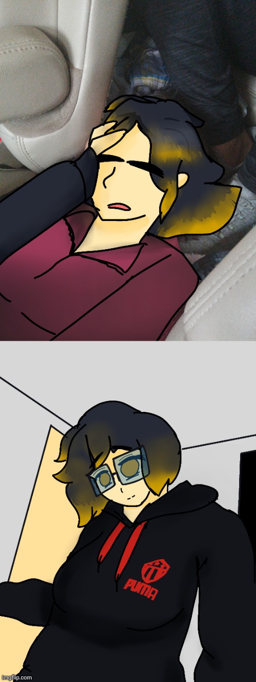 what do you do when your friend falls asleep, you draw them | made w/ Imgflip meme maker