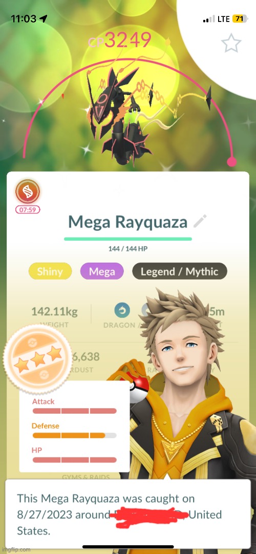 Mega shiny Rayquaza is so cool - Imgflip