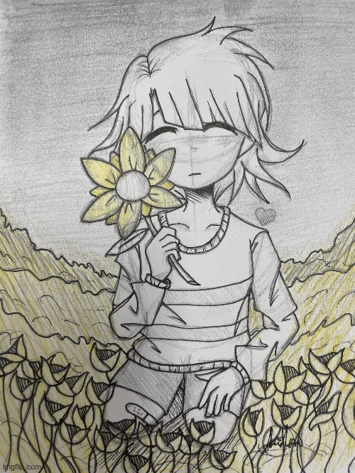 for undertales anniversary!!!! | image tagged in undertale,kid with jaundice | made w/ Imgflip meme maker