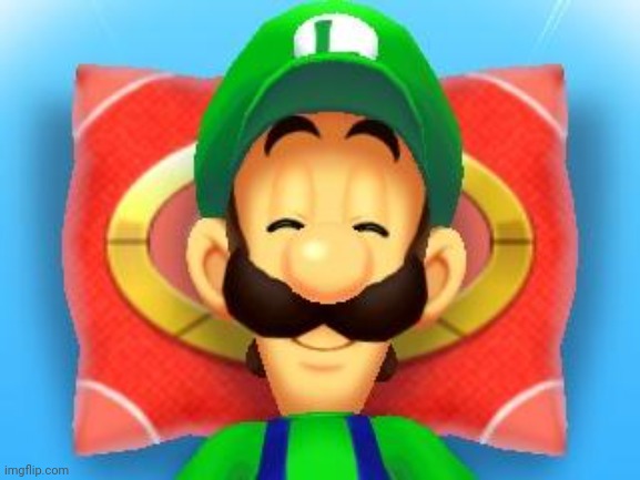 Smiling Luigi | image tagged in smiling luigi | made w/ Imgflip meme maker