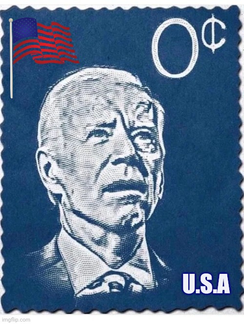 U.S. Post Office issuing a New Stamp | U.S.A | image tagged in president brandon,your honor,post office,politicians suck,joke biden,no cents | made w/ Imgflip meme maker
