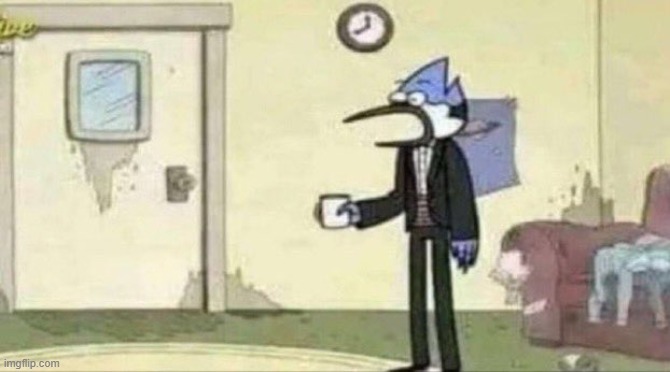 Mordecai surprised | image tagged in mordecai surprised | made w/ Imgflip meme maker
