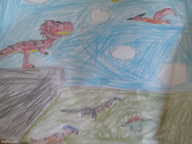 Tyrex watching over the land | made w/ Imgflip meme maker