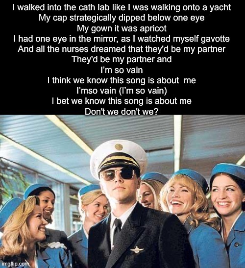 So vain | image tagged in vain,leonardo dicaprio,catch me if you can,pilot | made w/ Imgflip meme maker