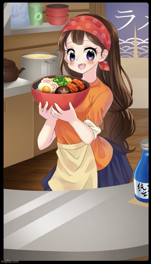Anime food girl | image tagged in anime food girl | made w/ Imgflip meme maker