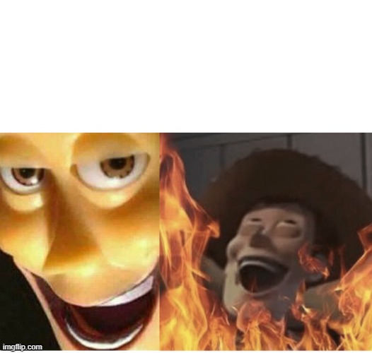 Fire Woody | image tagged in fire woody | made w/ Imgflip meme maker