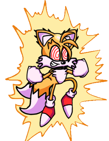 High Quality Fnf Fleetway Super Tails Blank Meme Template