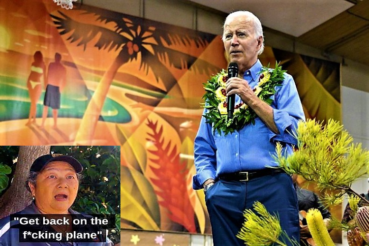 biden talkin shit in maui Blank Meme Template