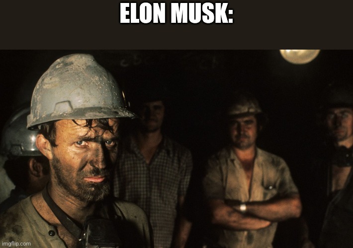 Trumpcare Coal Miners | ELON MUSK: | image tagged in trumpcare coal miners | made w/ Imgflip meme maker