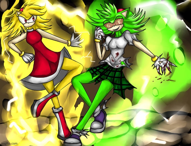 image tagged in super amy vs fleetway amy | made w/ Imgflip meme maker