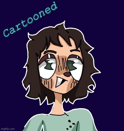 I cartooned myself | image tagged in cartooned | made w/ Imgflip meme maker