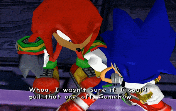 High Quality sonic i wasnt sure Blank Meme Template