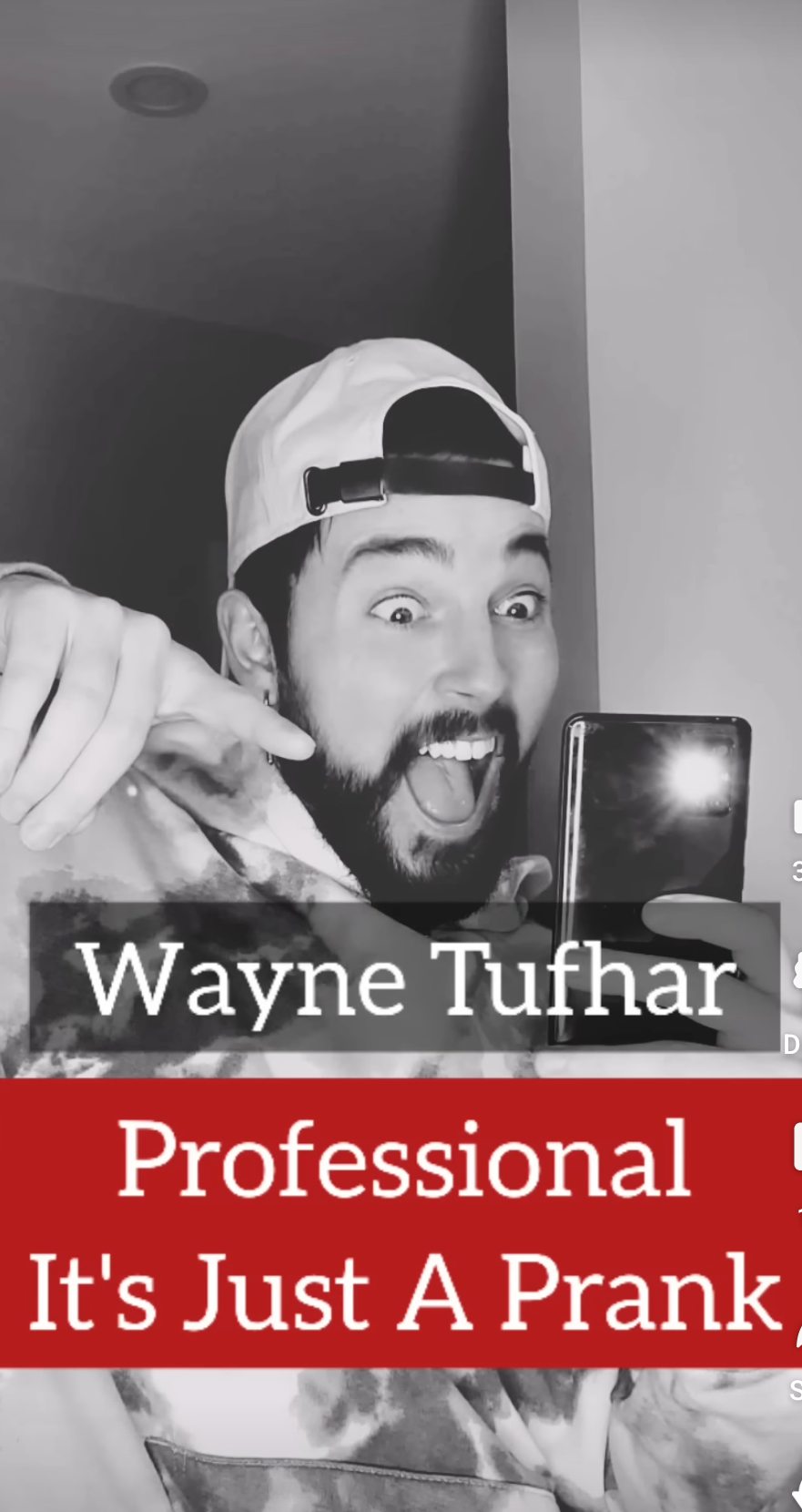 High Quality Wayne Tuhfar, Professional it's just a prank Blank Meme Template