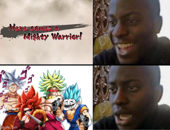 Oh yeah! Oh no... | image tagged in oh yeah oh no,dragon ball | made w/ Imgflip meme maker