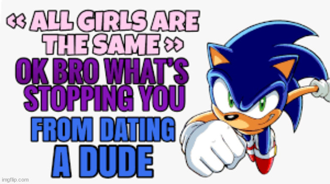 Not my meme but i wanna share it on Imgflip | image tagged in sonic meme | made w/ Imgflip meme maker