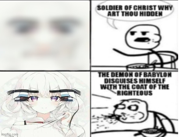 not a very good meme | image tagged in soldier of christ why art thou hidden,roblox,memes | made w/ Imgflip meme maker
