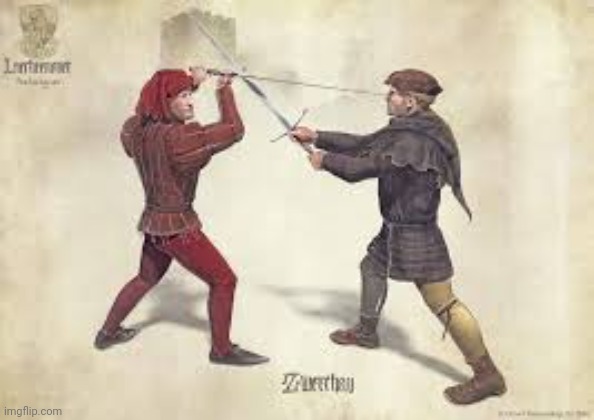 Puts random german longsword technique because yes | made w/ Imgflip meme maker