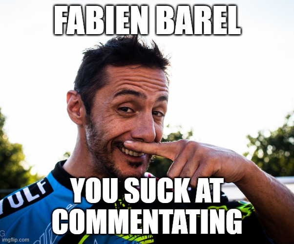 Dirty Sanchez | FABIEN BAREL; YOU SUCK AT
COMMENTATING | image tagged in dirty mind | made w/ Imgflip meme maker