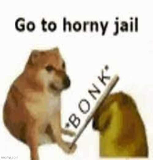 Me to basically every boy in my old middle school | image tagged in go to horny jail | made w/ Imgflip meme maker