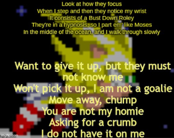 guess the song #1 (reposting because nobody paid attention the first time) | made w/ Imgflip meme maker