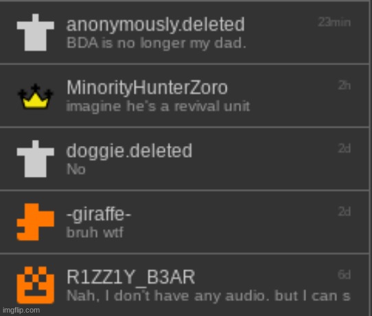 first 5 memechats | made w/ Imgflip meme maker