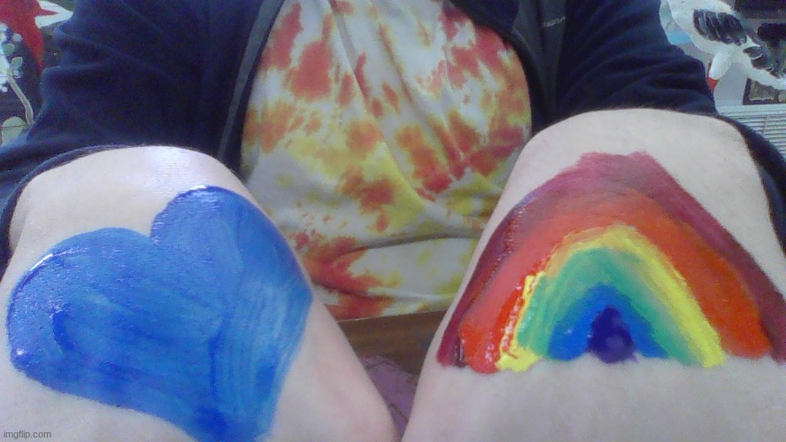 someone painted my hands today | made w/ Imgflip meme maker