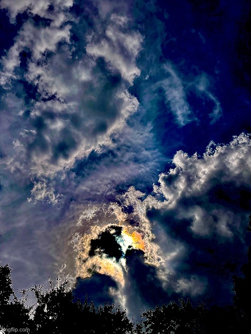 For this photo I took a picture of the sky and adjusted the settings | made w/ Imgflip meme maker