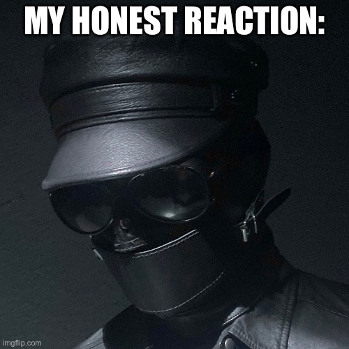 MY HONEST REACTION: | image tagged in idc | made w/ Imgflip meme maker