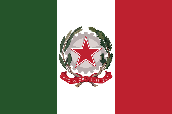 High Quality Socialist Italy flag Blank Meme Template