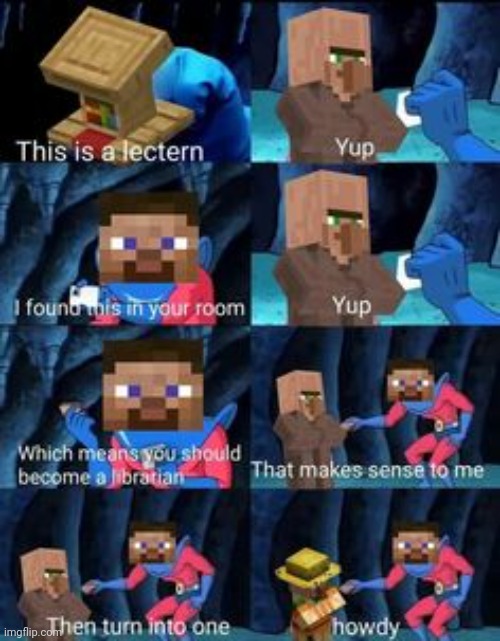 Lmao villagers are like this | image tagged in minecraft,funny,minecraft villagers | made w/ Imgflip meme maker