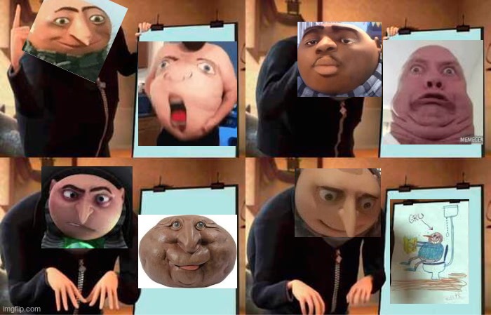 Gru's Plan Despicable Me meme template, Gru's Plan