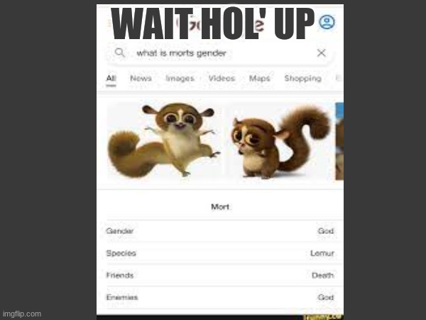 hol' up a sec | WAIT HOL' UP | image tagged in mort,hjgjh | made w/ Imgflip meme maker